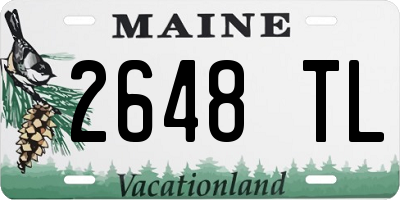 ME license plate 2648TL