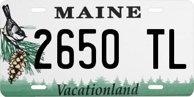 ME license plate 2650TL