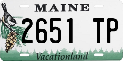 ME license plate 2651TP