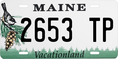 ME license plate 2653TP