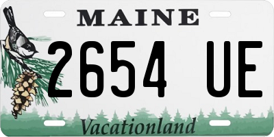 ME license plate 2654UE