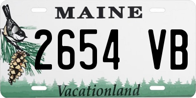 ME license plate 2654VB