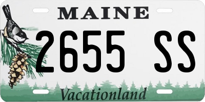 ME license plate 2655SS