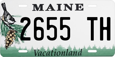 ME license plate 2655TH