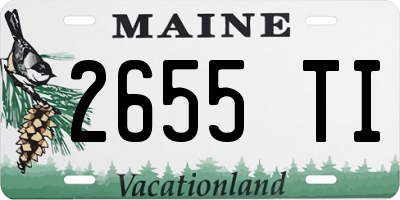 ME license plate 2655TI