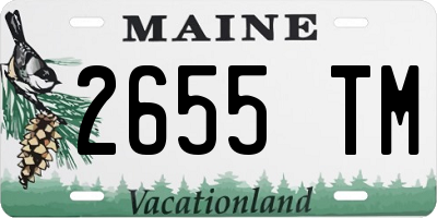 ME license plate 2655TM