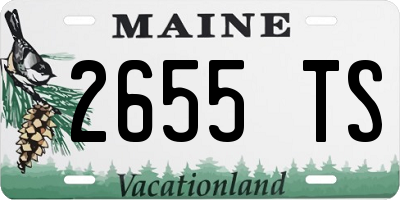 ME license plate 2655TS
