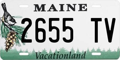 ME license plate 2655TV