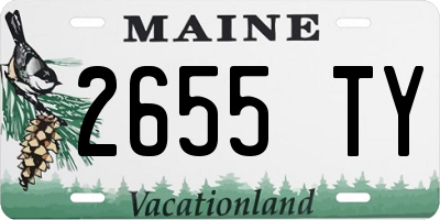ME license plate 2655TY