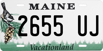 ME license plate 2655UJ