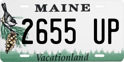 ME license plate 2655UP