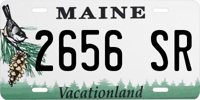 ME license plate 2656SR