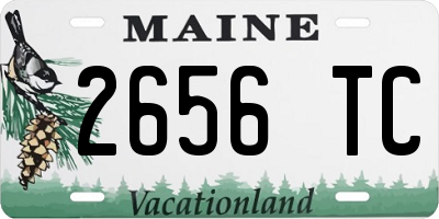 ME license plate 2656TC