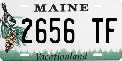 ME license plate 2656TF