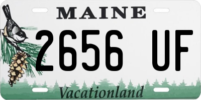 ME license plate 2656UF