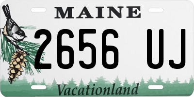 ME license plate 2656UJ