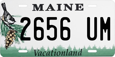 ME license plate 2656UM