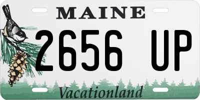 ME license plate 2656UP