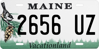 ME license plate 2656UZ