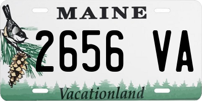 ME license plate 2656VA