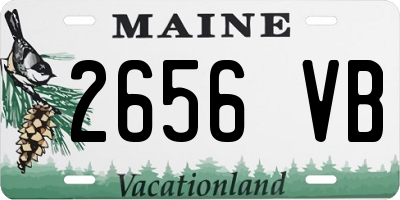 ME license plate 2656VB