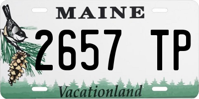ME license plate 2657TP
