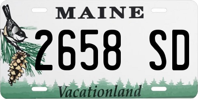 ME license plate 2658SD