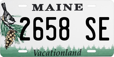 ME license plate 2658SE