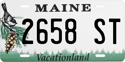 ME license plate 2658ST