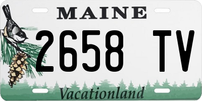 ME license plate 2658TV