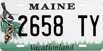 ME license plate 2658TY