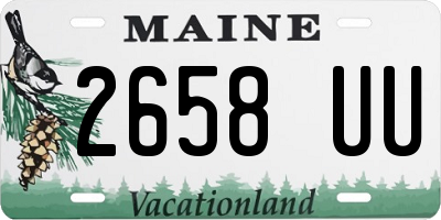 ME license plate 2658UU