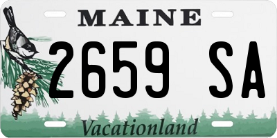 ME license plate 2659SA