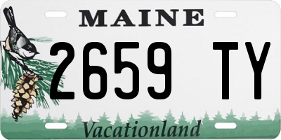 ME license plate 2659TY