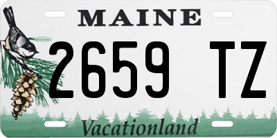 ME license plate 2659TZ