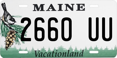 ME license plate 2660UU