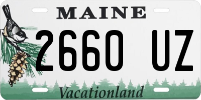 ME license plate 2660UZ