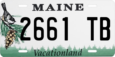 ME license plate 2661TB