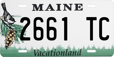 ME license plate 2661TC