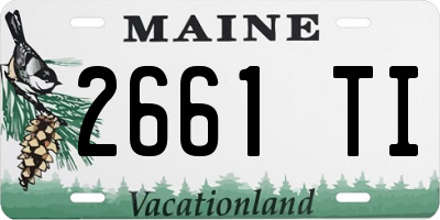 ME license plate 2661TI