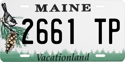 ME license plate 2661TP