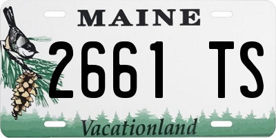 ME license plate 2661TS
