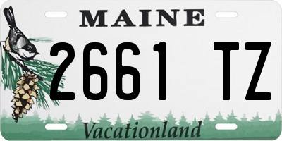 ME license plate 2661TZ