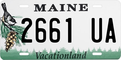 ME license plate 2661UA