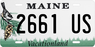 ME license plate 2661US