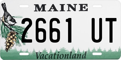 ME license plate 2661UT
