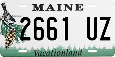 ME license plate 2661UZ