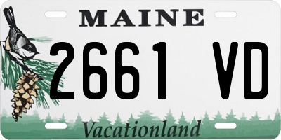 ME license plate 2661VD