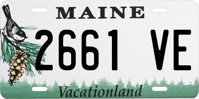 ME license plate 2661VE