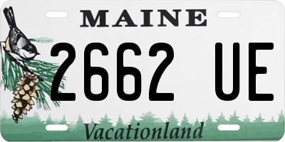 ME license plate 2662UE